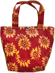 Sunflower Red Large Tote
